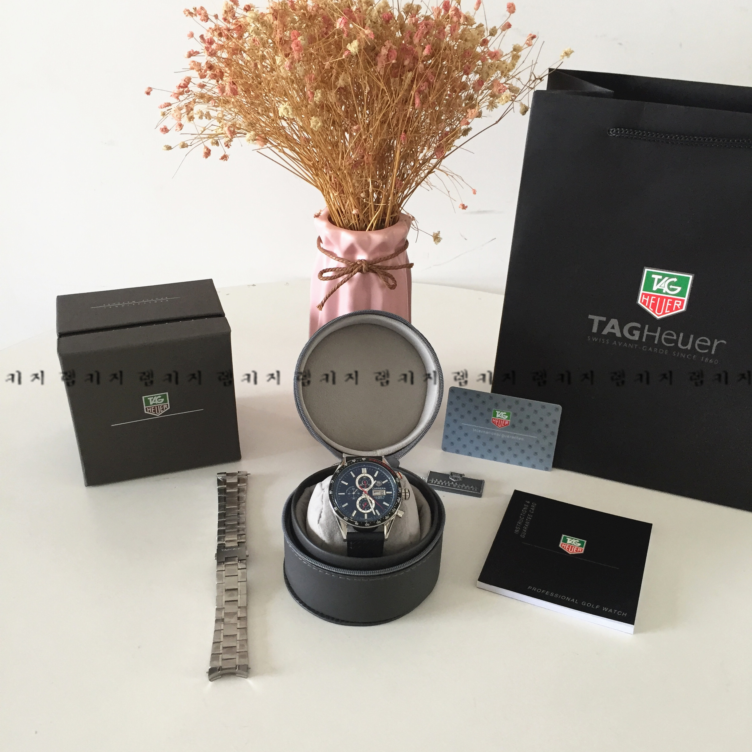 태그호이어 모나코 그랜드 프릭스 우레탄시계